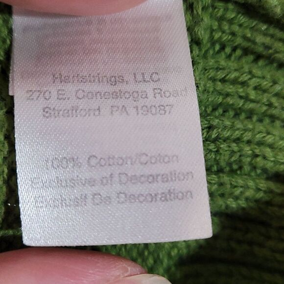 Vintage Hartstrings Green Cowboy Western Knit Sweater Vest - Picture 4 of 5